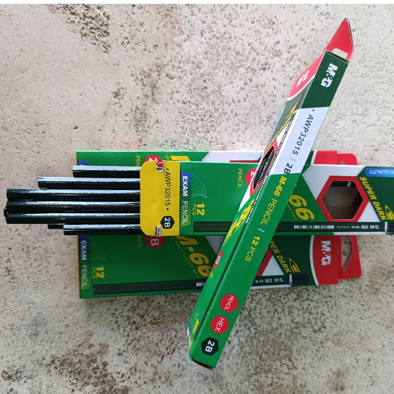 

Pencil 2B merk M&G isi 12 pcs