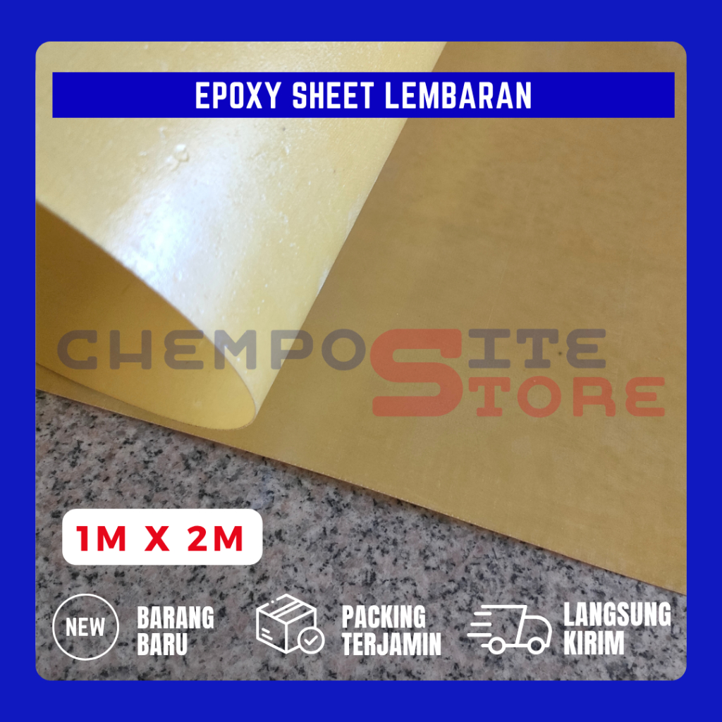 Epoxy fiberglass Sheet G11 / fiberglass kuning Lembaran UK 2Mx1M TBL 3MM