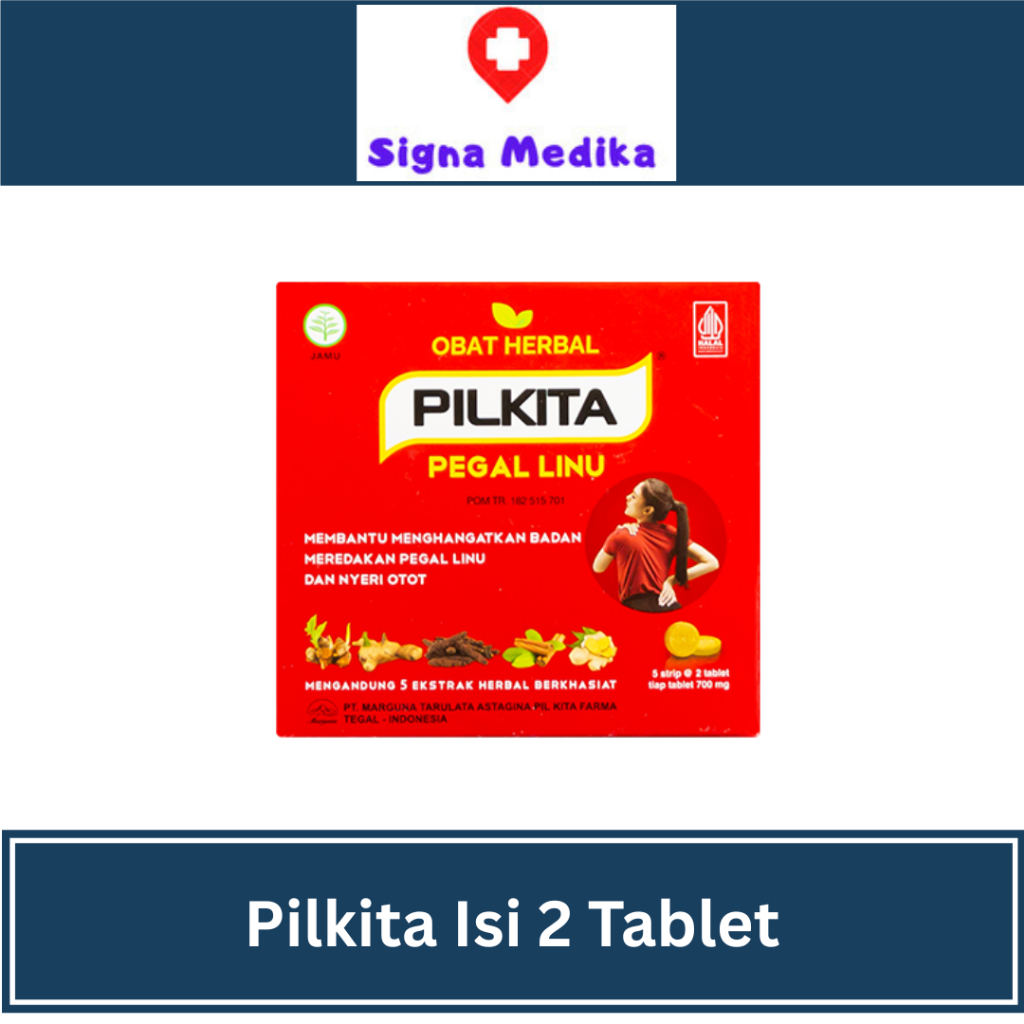 Pilkita Isi 2 Tablet - Obat Pegel Linu / Nyeri Punggung