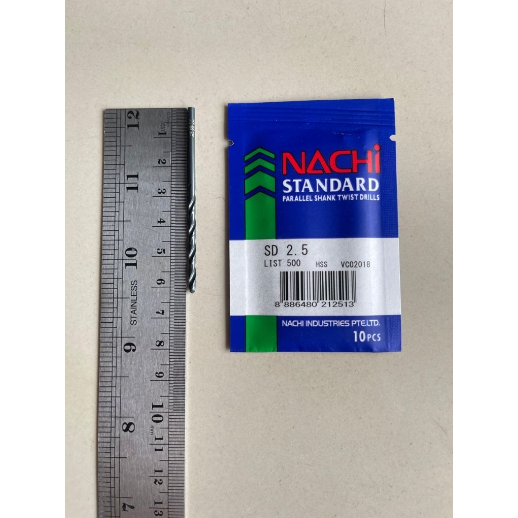Nachi 2.5 MM Mata Bor Besi HSS - Nachi Mata Bor Besi HSS 2.5 MM