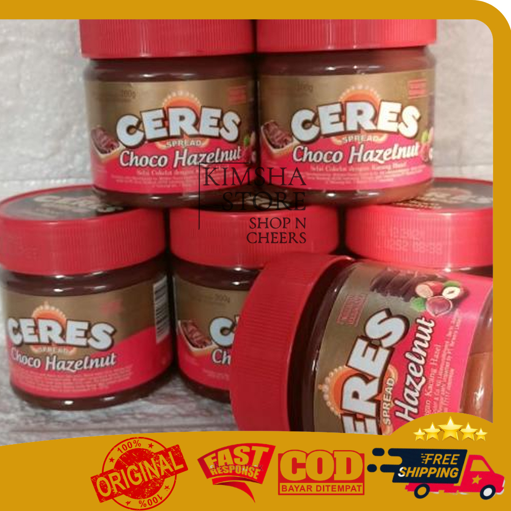 

Ceres Spread Choco Hazelnut 350 gram Sarapan Olesan Selai Cokelat Kacang Hazel Bread Jam Chocolate 350g