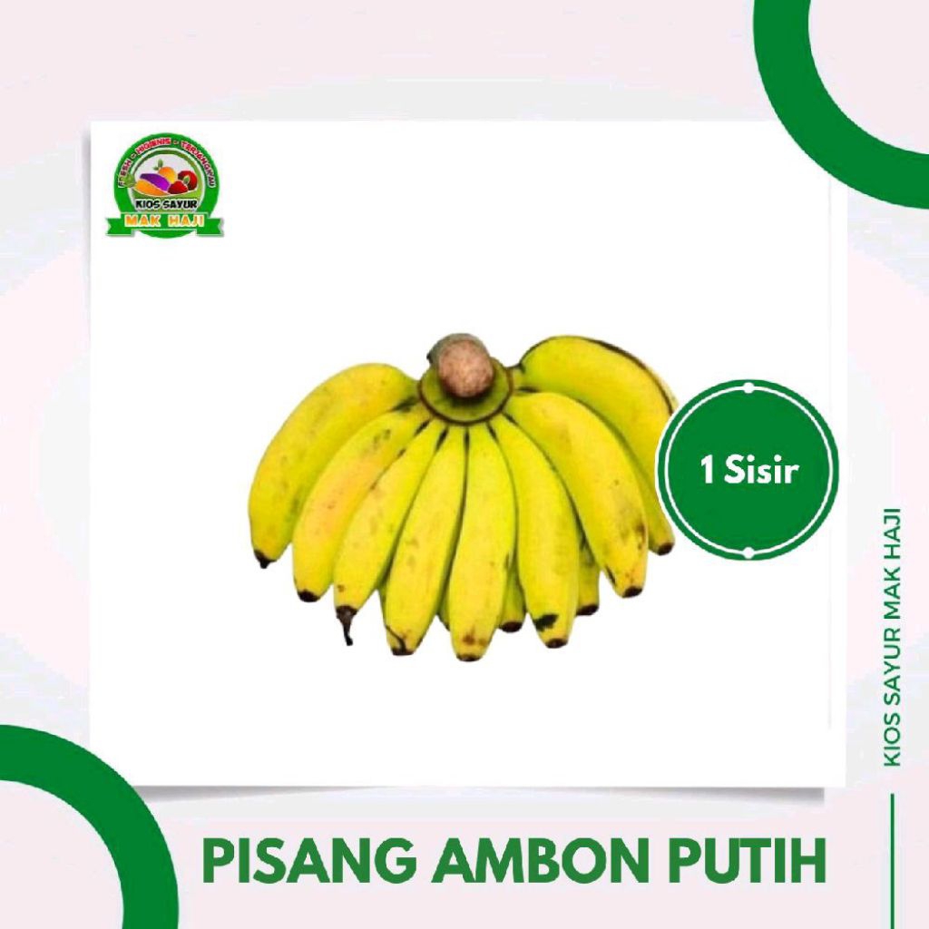 

Pisang Ambon putih segar 1sisir