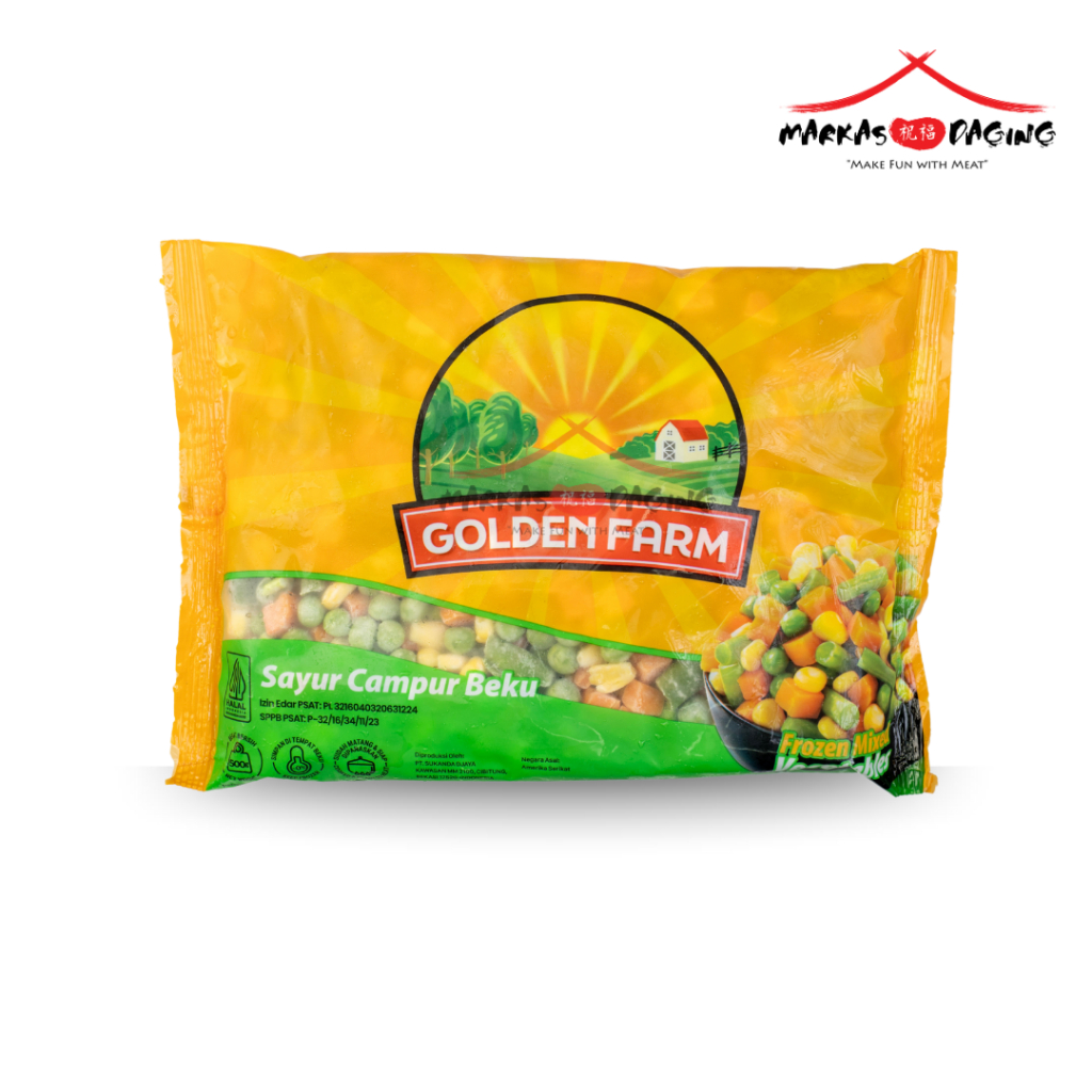

Golden Farm Vegetable Mix 500 Gr Sayuran Beku - Markasdaging