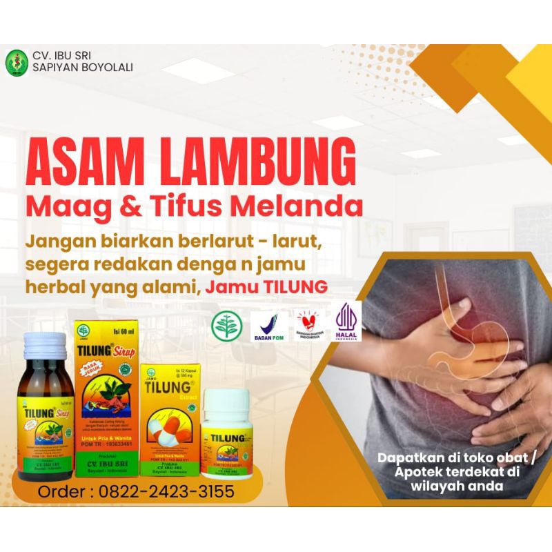 TILUNG KAPSUL|Kapsul Cacing|Demam,Tipes,Maagh dan Asam Lambung