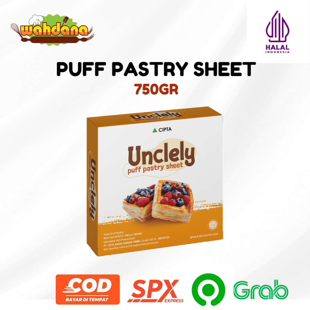 

Unclely Puff Pastry Sheet 750g