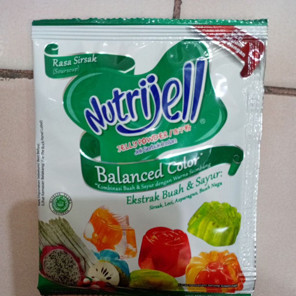 

Nutrijell Ekonomi Jelly Powder Kemasan Sascet Rasa Sirsak 15gr