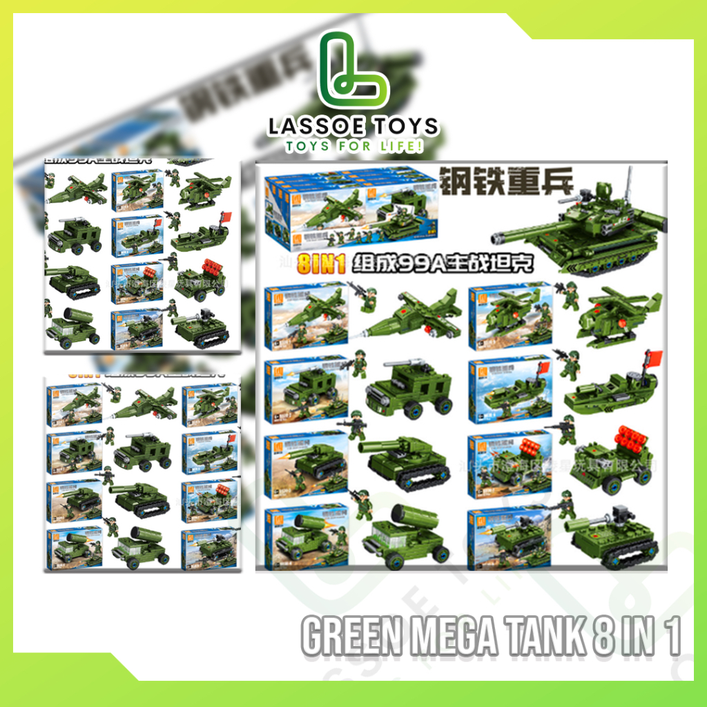 Mainan Lego Green Mega Tank 8 In 1 - FULLSET