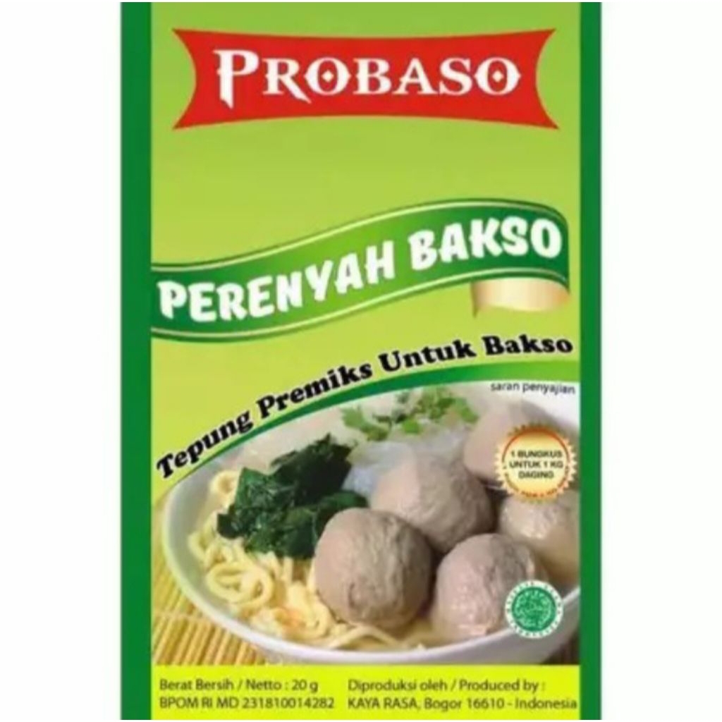 

PROBASO PERENYAH BAKSO 20 GRAM