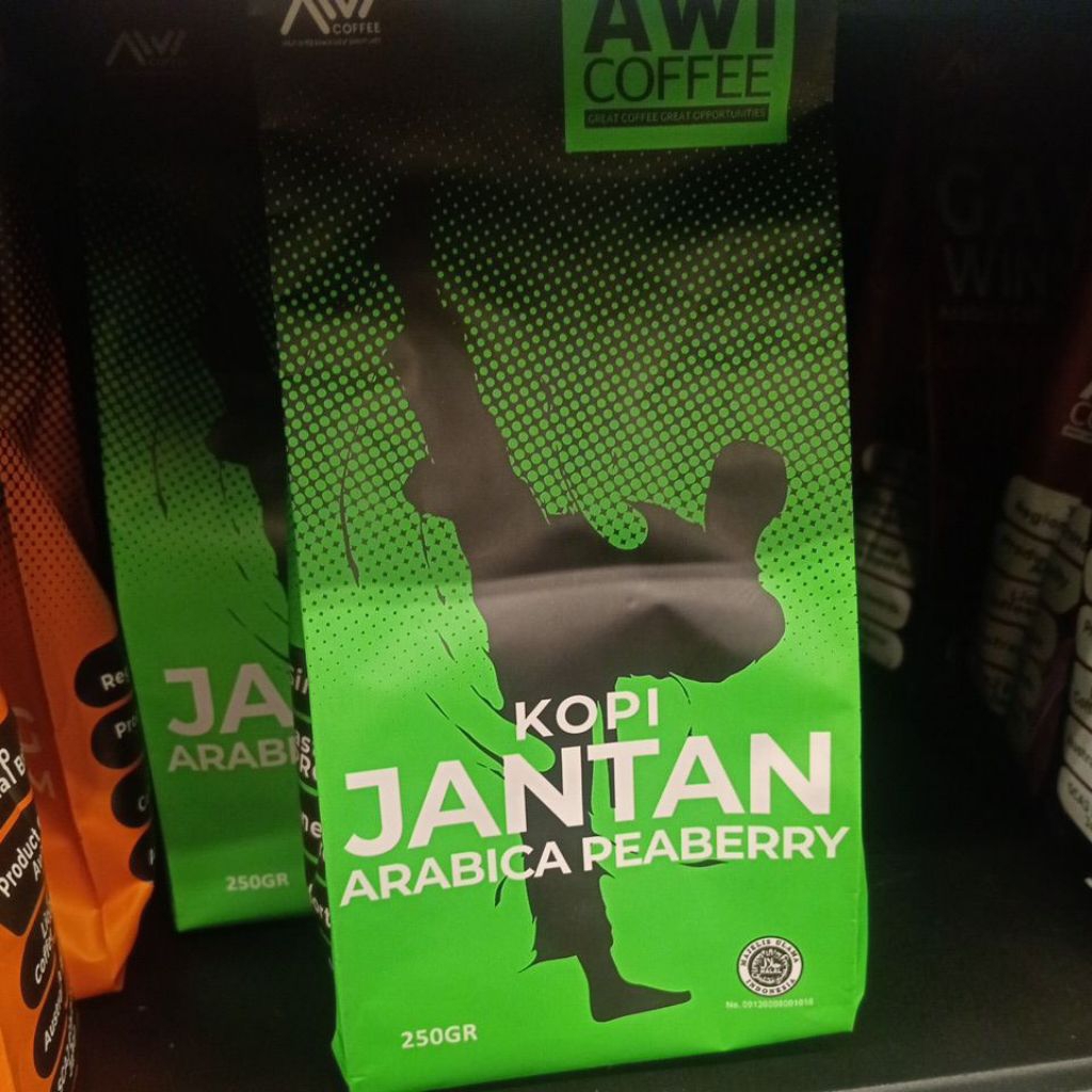 

Awi Coffee Jantan Arabica Peaberry 250g