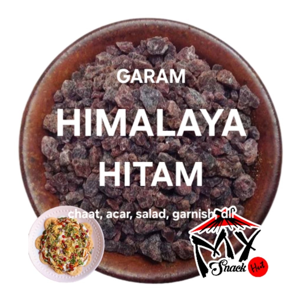 

GARAM HIMALAYA HITAM 50GR HIMALAYAN BLACK KALANAMAK SALT KALA NAMAK KASAR PURE MURNI VULKANIK