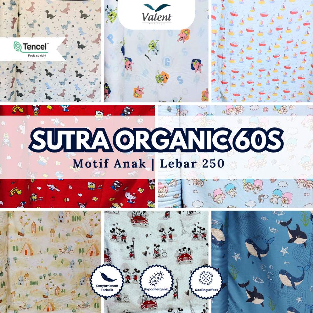 Kain Meteran Sutra Organic Motif Anak - Part 6