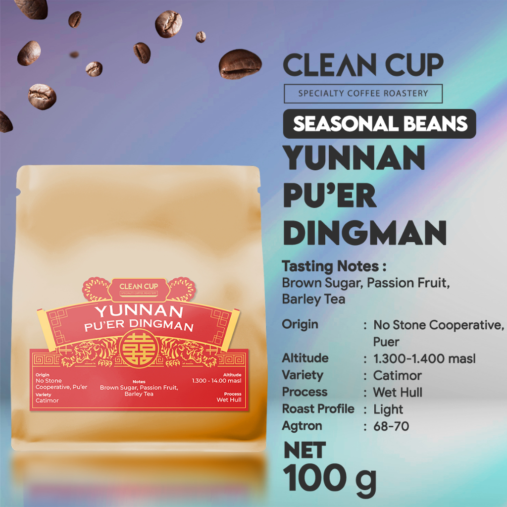 

Kopi Clean Cup Yunnan Pu'er Dingman Whole Bean