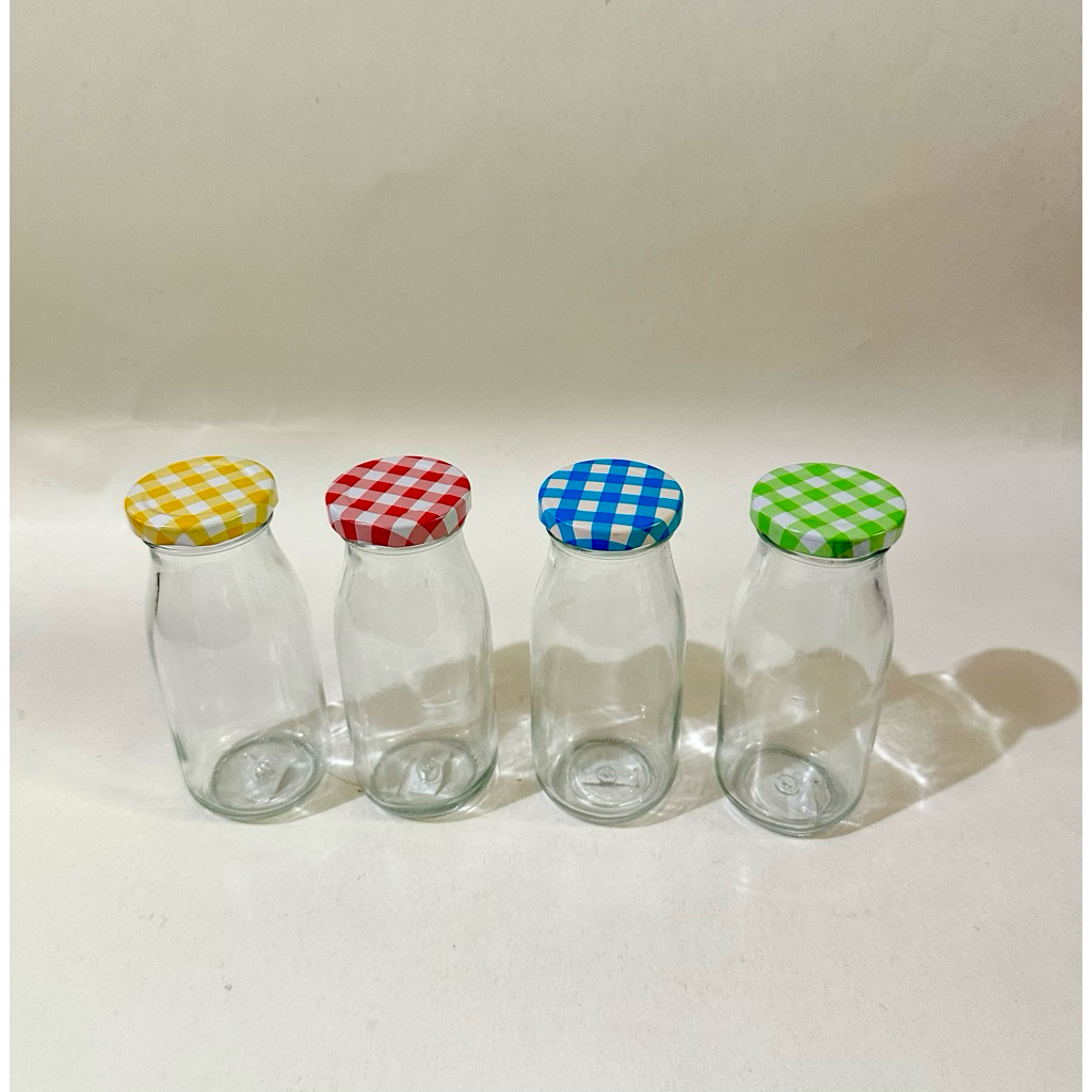 Gratis Ongkir Botol Minum Susu Juice Jamu Madu Kaca 250 Ml / 300 Ml / 500 Ml