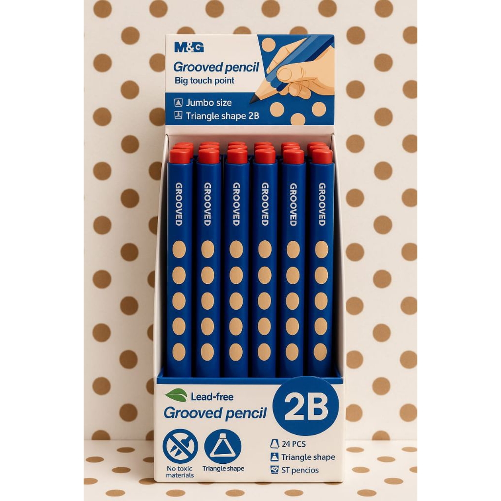 

GROOVED PENCIL BLUE