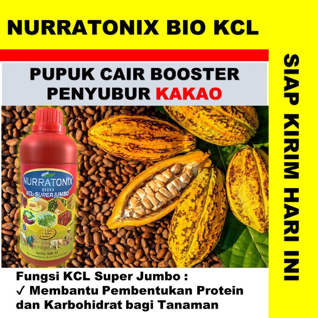 Nurratonix Bio KCL Super Jumbo Pupuk Cair Booster Penyubur Kakao