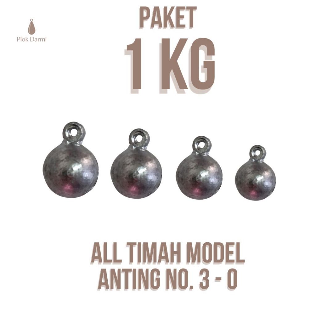 Paket 1 KG | Timah Pemberat Pancing Model Anting Timah Pancing Murah