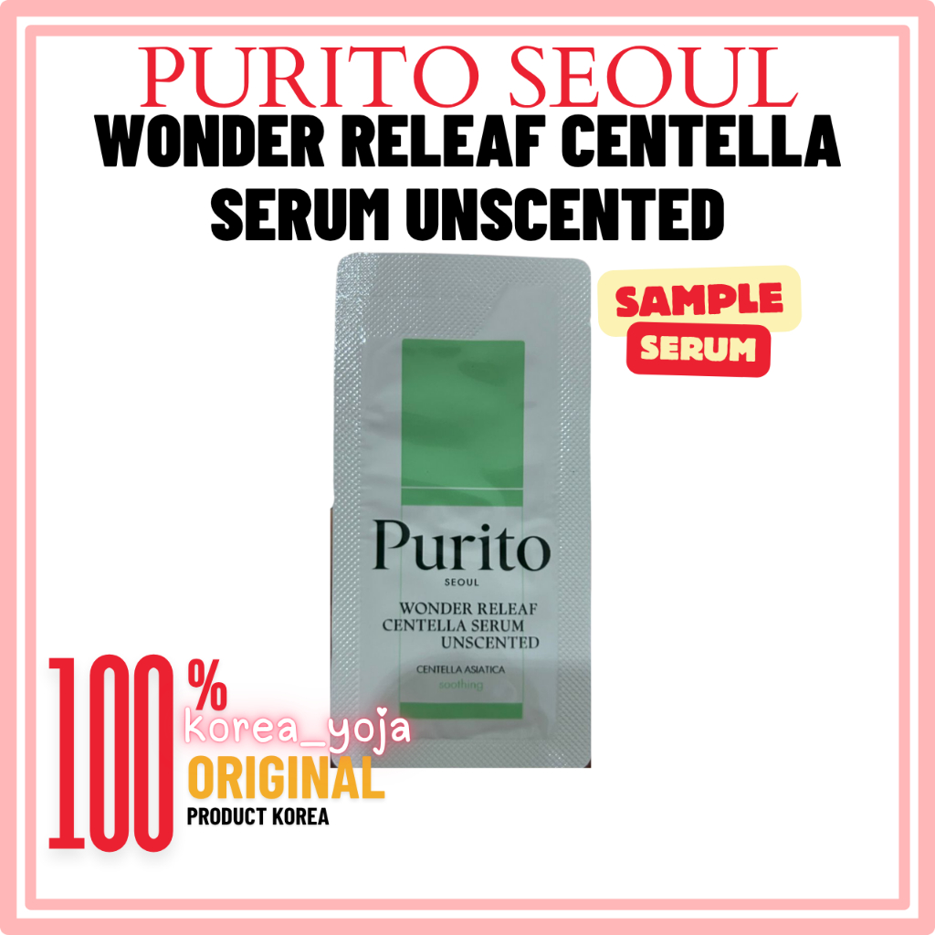 [ READY STOCK ] PURITO SEOUL SAMPLE SERUM [ EXP 2027 ] WONDER RELEAF CENTELLA SERUM UNSCENTED