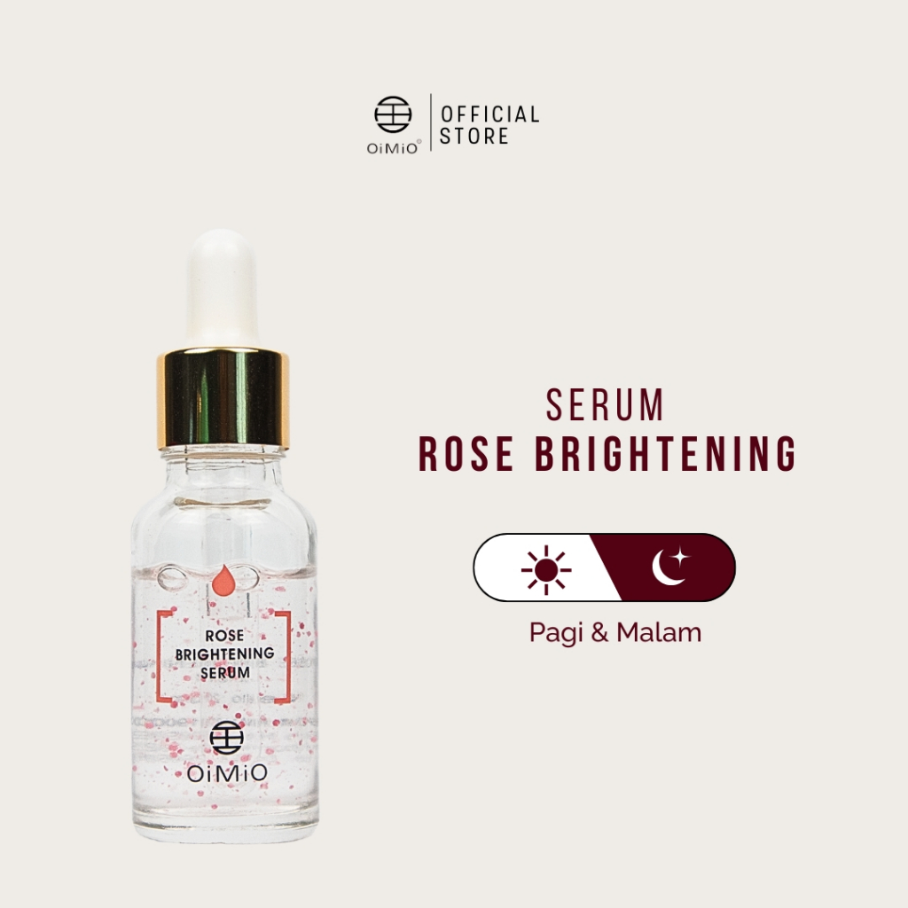 OiMiO Rose Brightening Serum - Kulit Cerah, Lembab, dan Glowing Alami