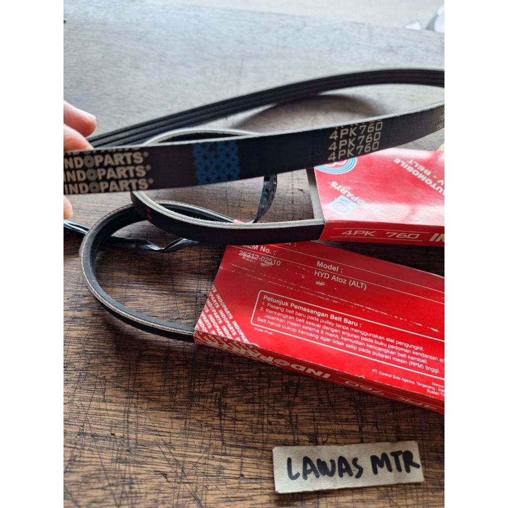 VAN BELT/TALI KIPAS 4PK 760 INDOPARTS