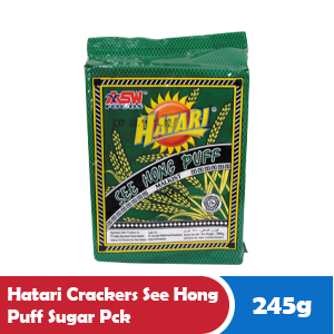 

HATARI CRACKERS SEE HONG PUFF SUGAR PCK 260/245g
