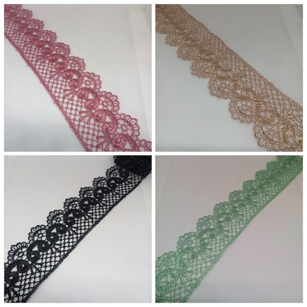 RENDA GIPER  PINGGIRAN/RENDA BORDIR PINGGIRAN(HARGA PERMETER)