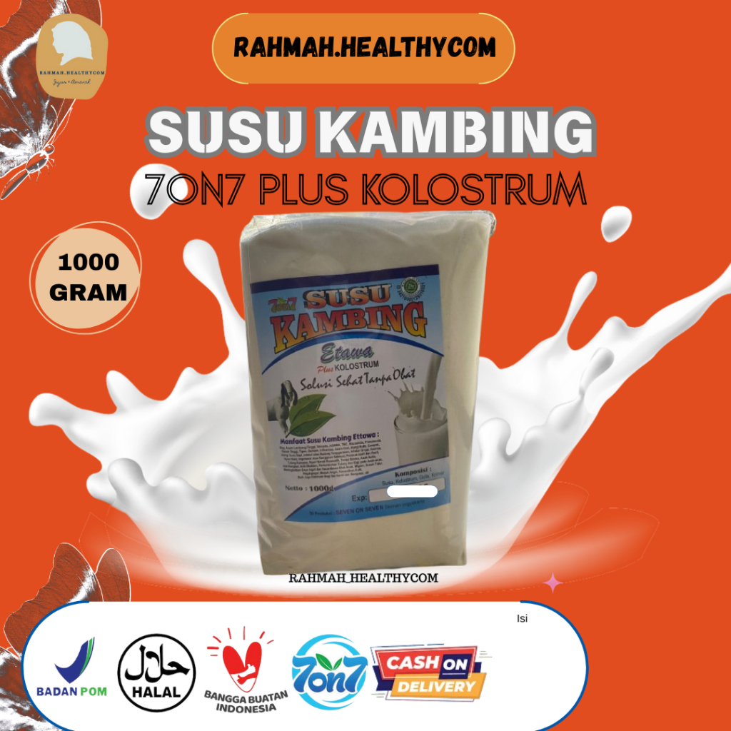 

Susu Kambing 7on7 PLUS KOLOSTRUM 1000gr/500gr/250gr Seven on Seven