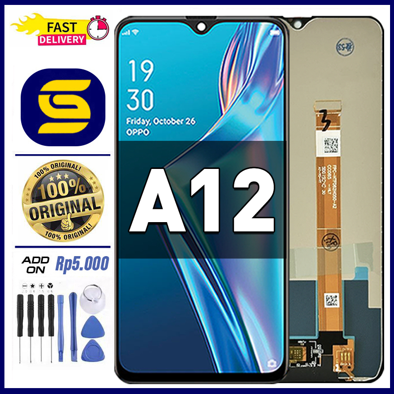 LCD FOR OPPO A12 Original Touchscreen Fullset Compatible For Glass Digitizer ori asli