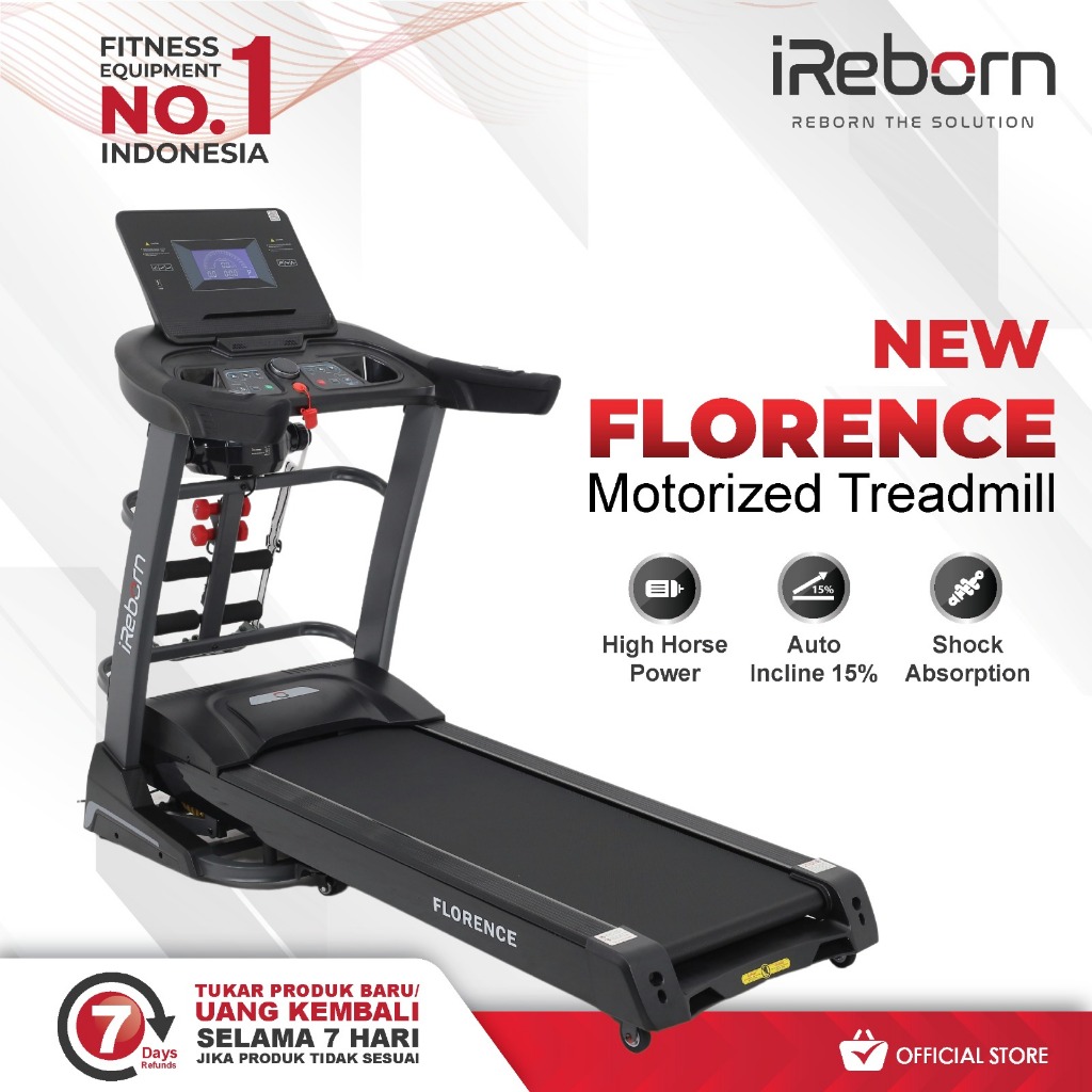 iReborn - Treadmill Elektrik Alat Fitness Florence (Official Shop)