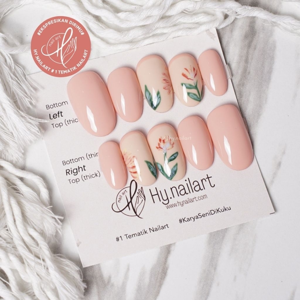 88. Category Easy Press-on Nails Kuku Palsu Hand Painting by Hy.nailart