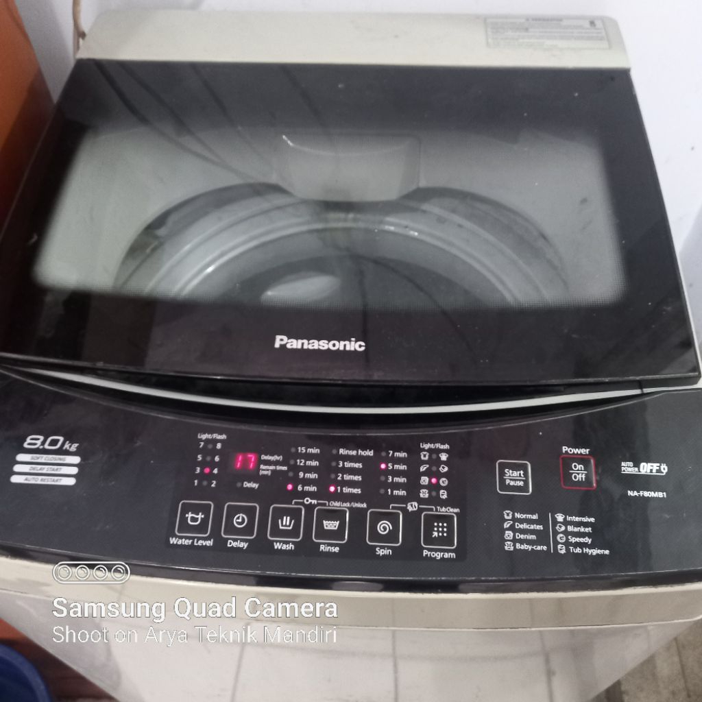 Gearbox Mesin Cuci Panasonic NAF80MBI Plug And Play 1Tabung Bukaan Atas