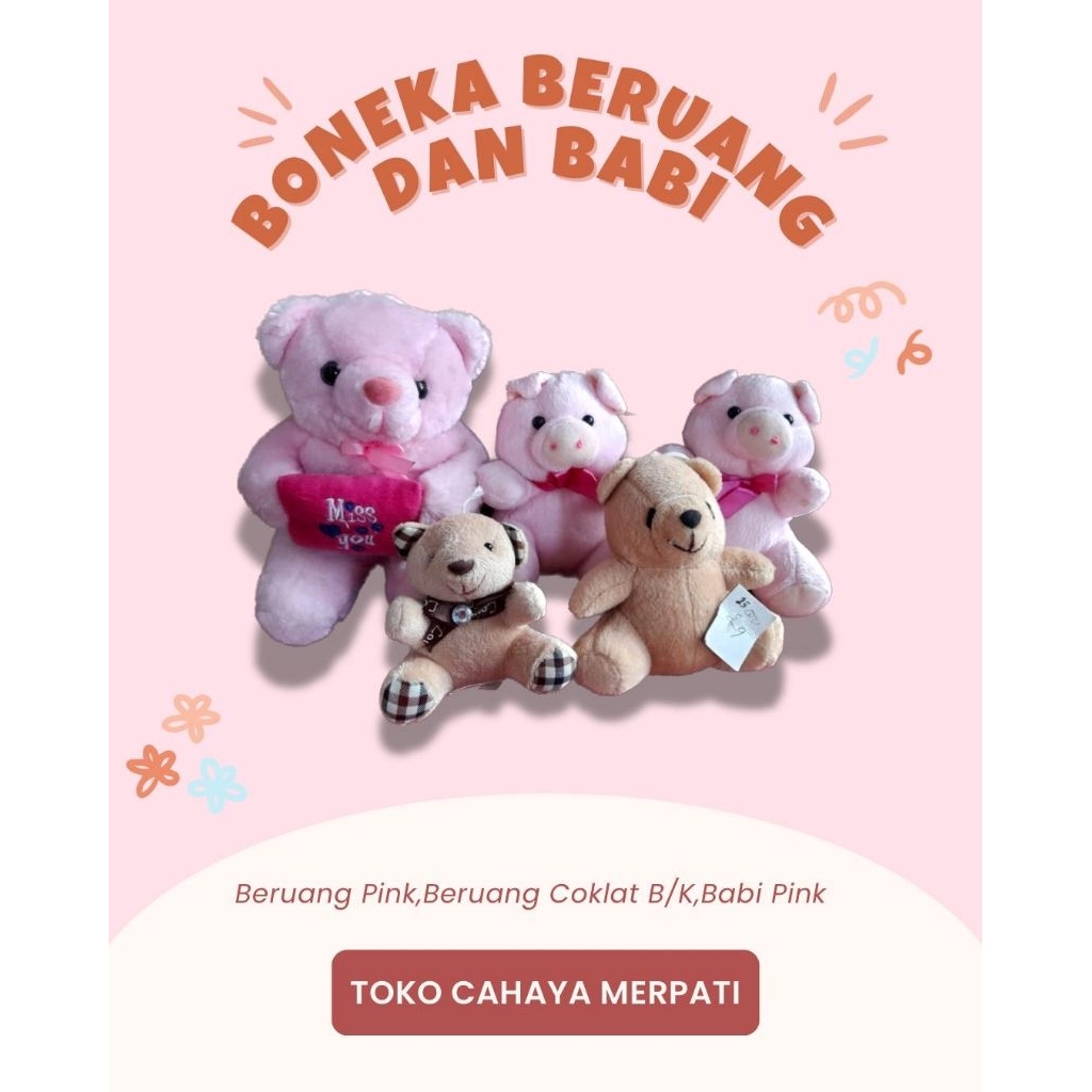 Boneka Beruang Kecil Gantungan Kunci