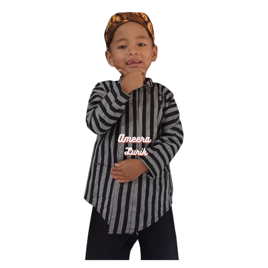 Set Baju Adat Jawa Anak Plus Blangkon / baju adat jawa anak laki laki / baju surjan anak laki laki s