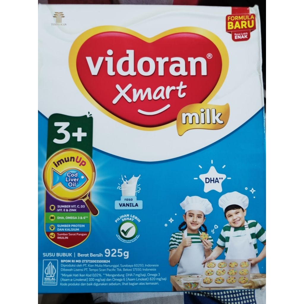 

VIDORAN XMART 3+ rasa vanila 925g, Exp. 2026