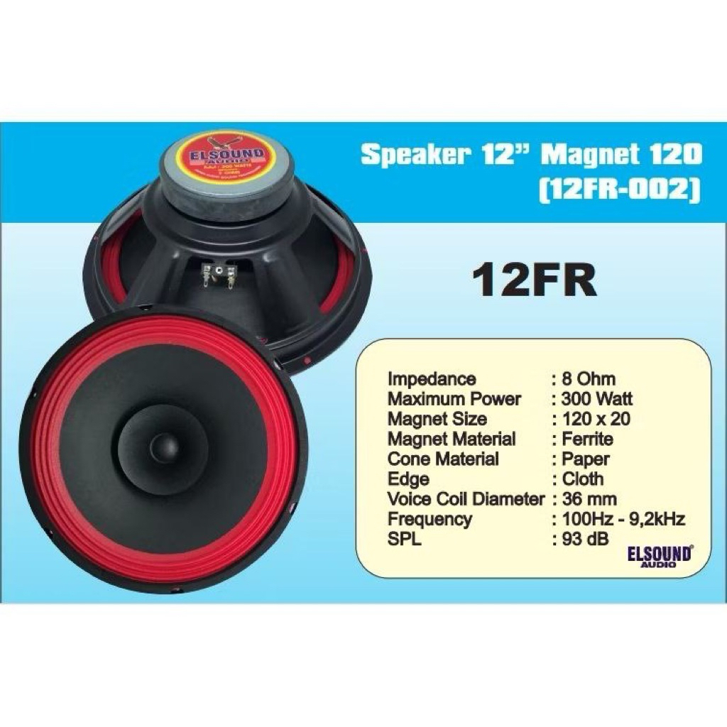 SPEAKER ELSOUND 12 INCH FULL RANGE ORIGINAL