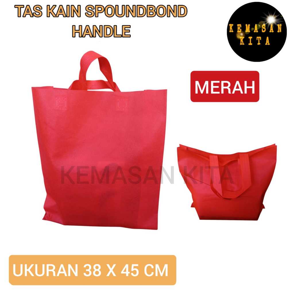 

Tas kain Spounbond handle 38x45 CM