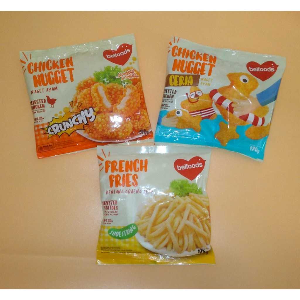 

BELFOODS PAKET NAGET AYAM + KENTANG (3 PCS)