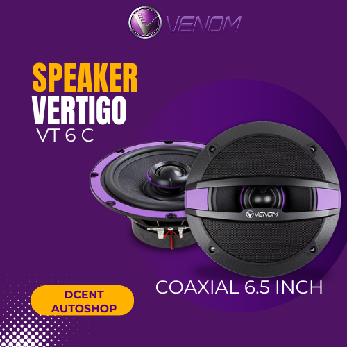 Speaker Mobil Coaxial Venom Vertigo - Speaker Venom Coaxial VT 6 C - Coaxial 6.5 Inch - Premium Qual
