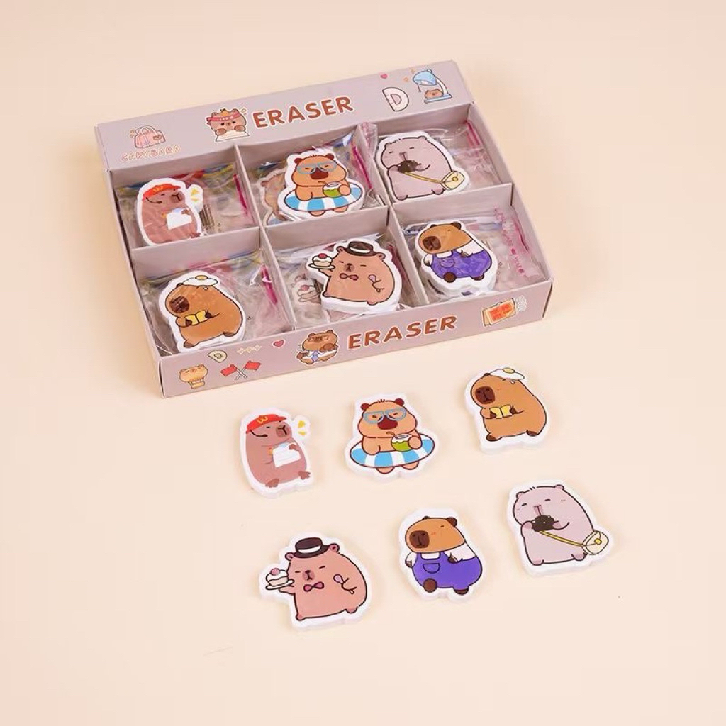 

Kikidoo Penghapus Pensil Eraser Motif Capybara/Stich Lucu RT58