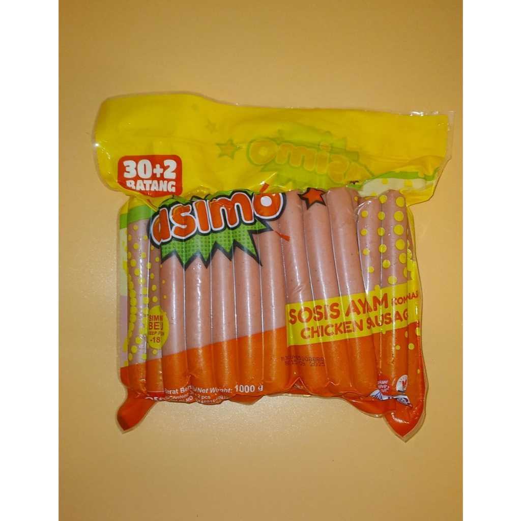 

ASIMO SOSIS AYAM 1 KG (30+2 PCS)