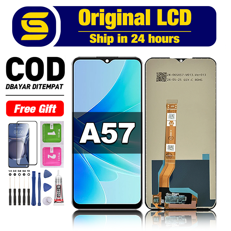 LCD FOR OPPO A57 Ori fullset asli touchscreen original 100% lcd For Glass Digitizer COD