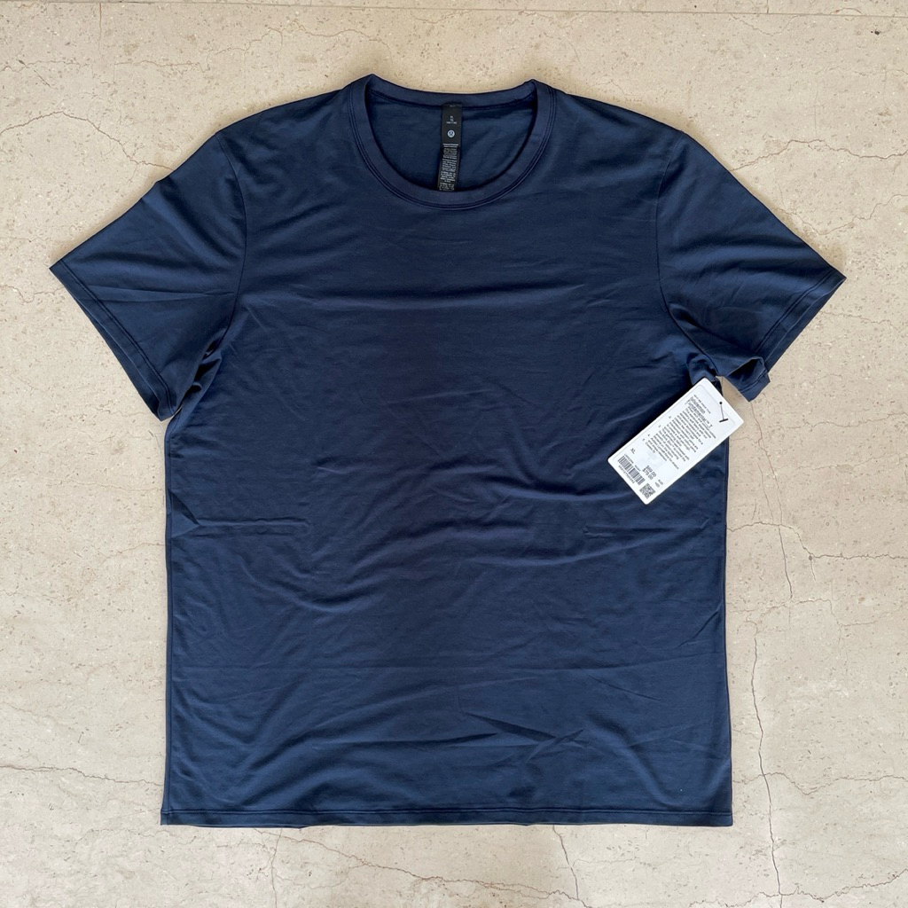 Lululemon Fundamental T Shirt Navy Blue XL Kaos