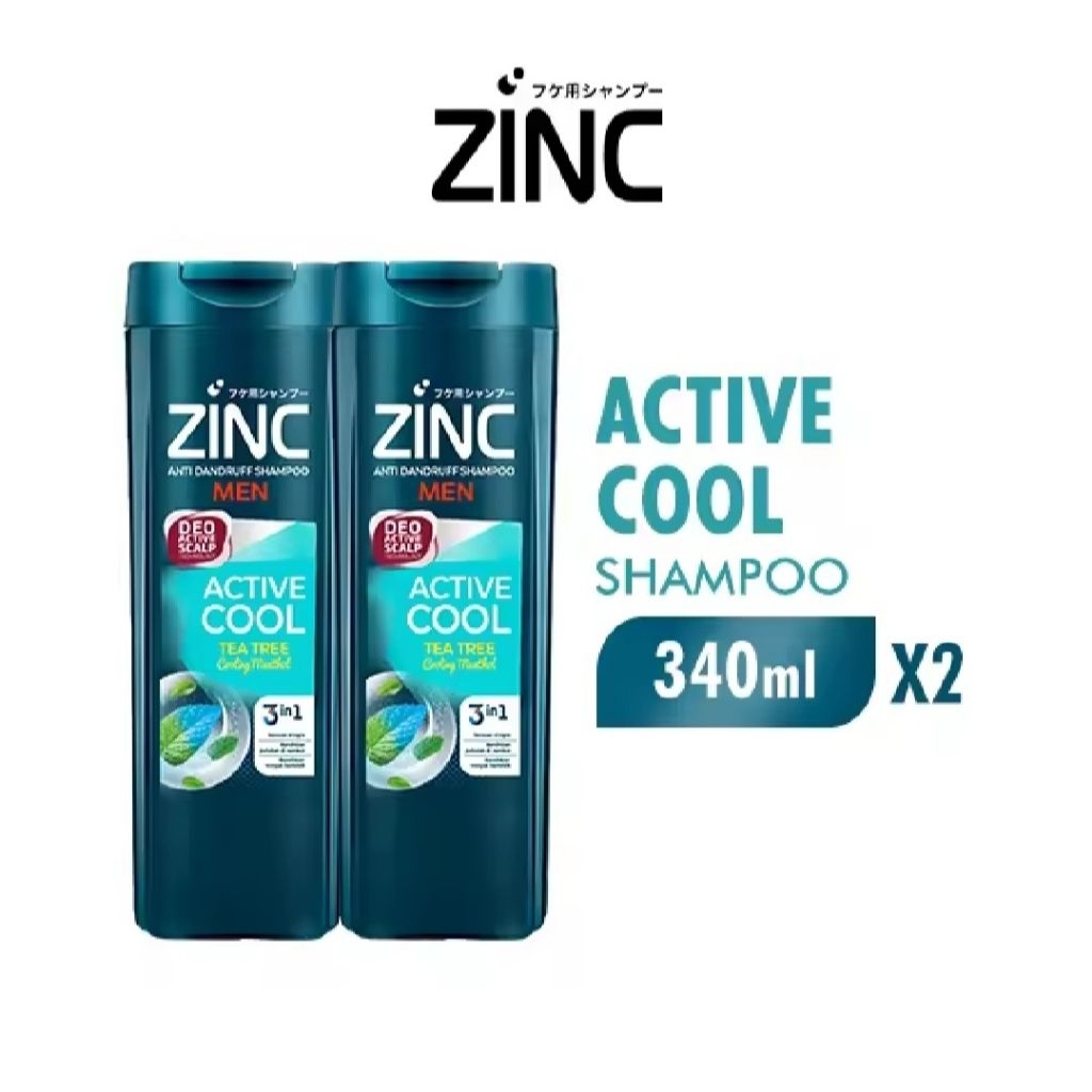 ZINC SAMPO ACTIVE COOL PAKET ISI 2X340ML