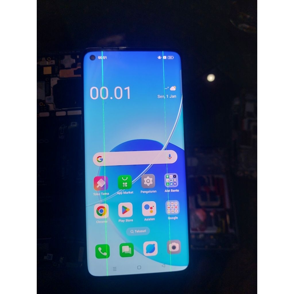 lcd oppo reno 6 pro minus line