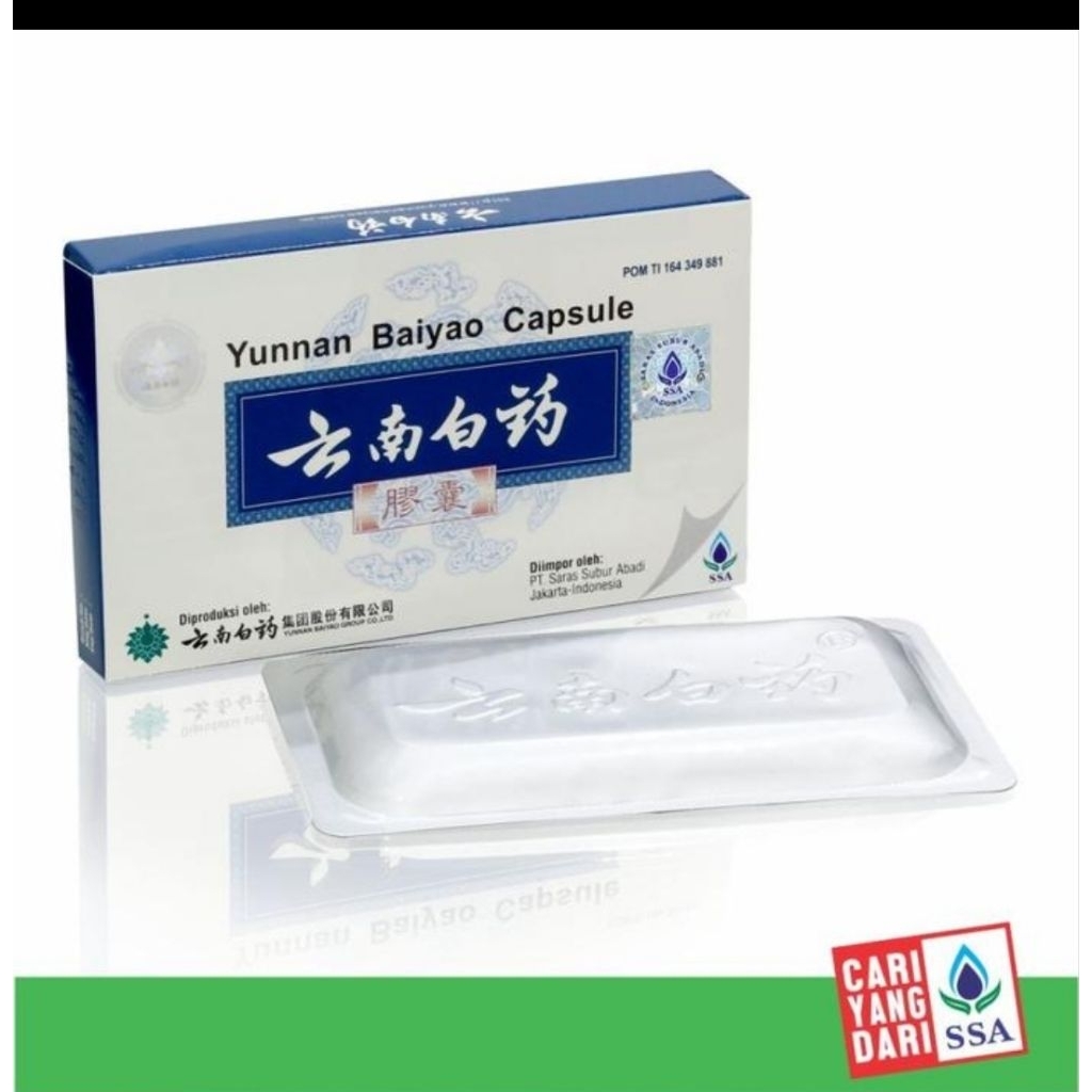 YUNNAN BAIYAO CAPSULE ORIGINAL/BOX 16KAPSUL
