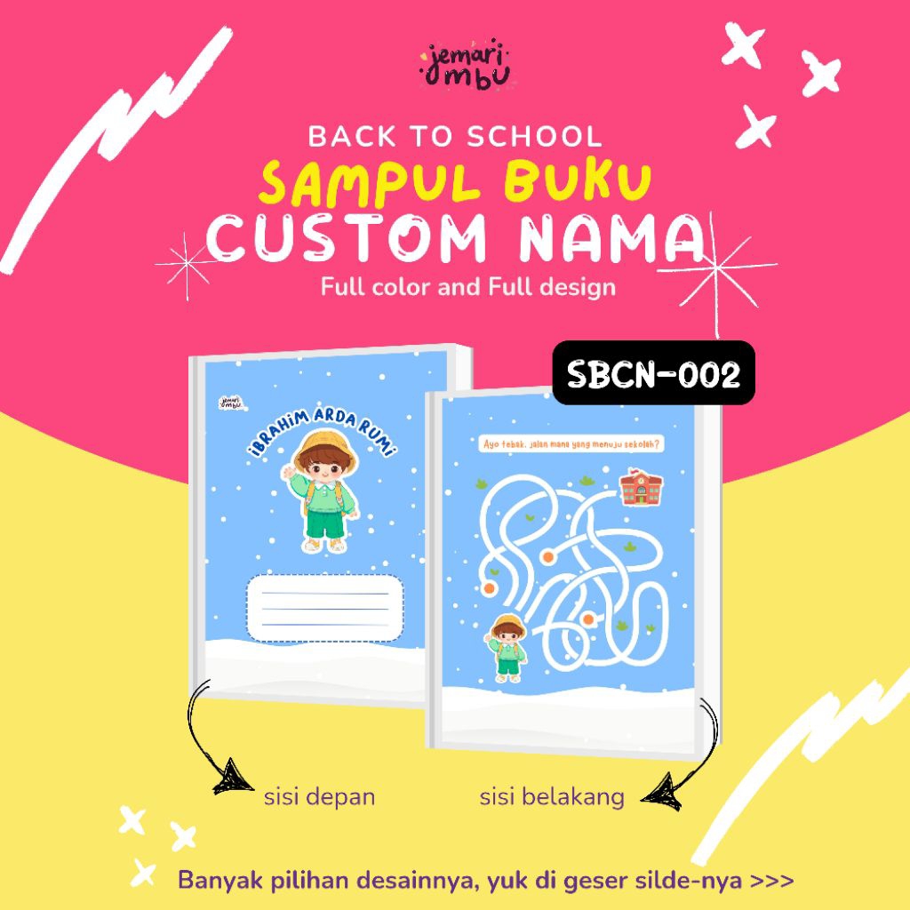 

JM SBCN SAMPUL BUKU CUSTOM NAMA SAMPUL BUKU CUSTOM SAMPUL BUKU SIDU SAMPUL BUKU FULL COLOR SAMPUL BUKU ANAK SEKOLAH LUCU