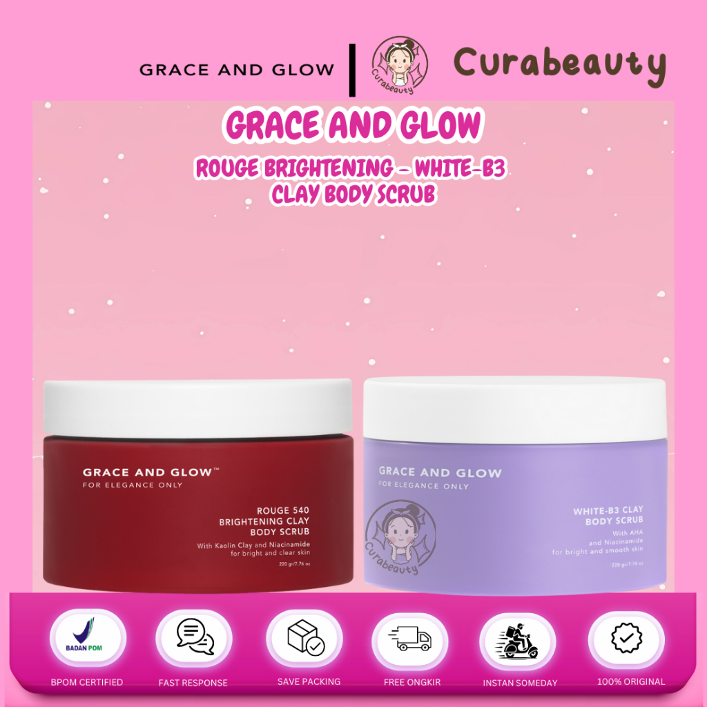 •CURABEAUTY• MANADO GRACE AND GLOW CLAY BODY SCRUB SERIES