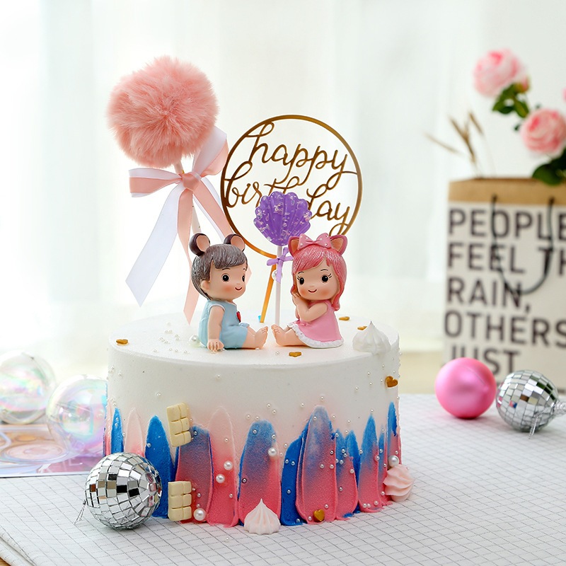 Dekorasi Pajangan Hiasan Kue Bayi / Cake Topper Newborn Baby Manyue 1 Bulan Allen Aile