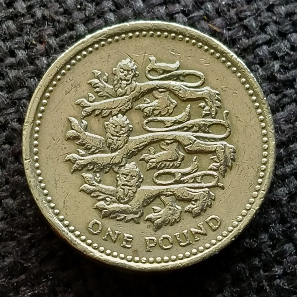 Koin Inggris 1 Pound Commemorative Englis Lion
