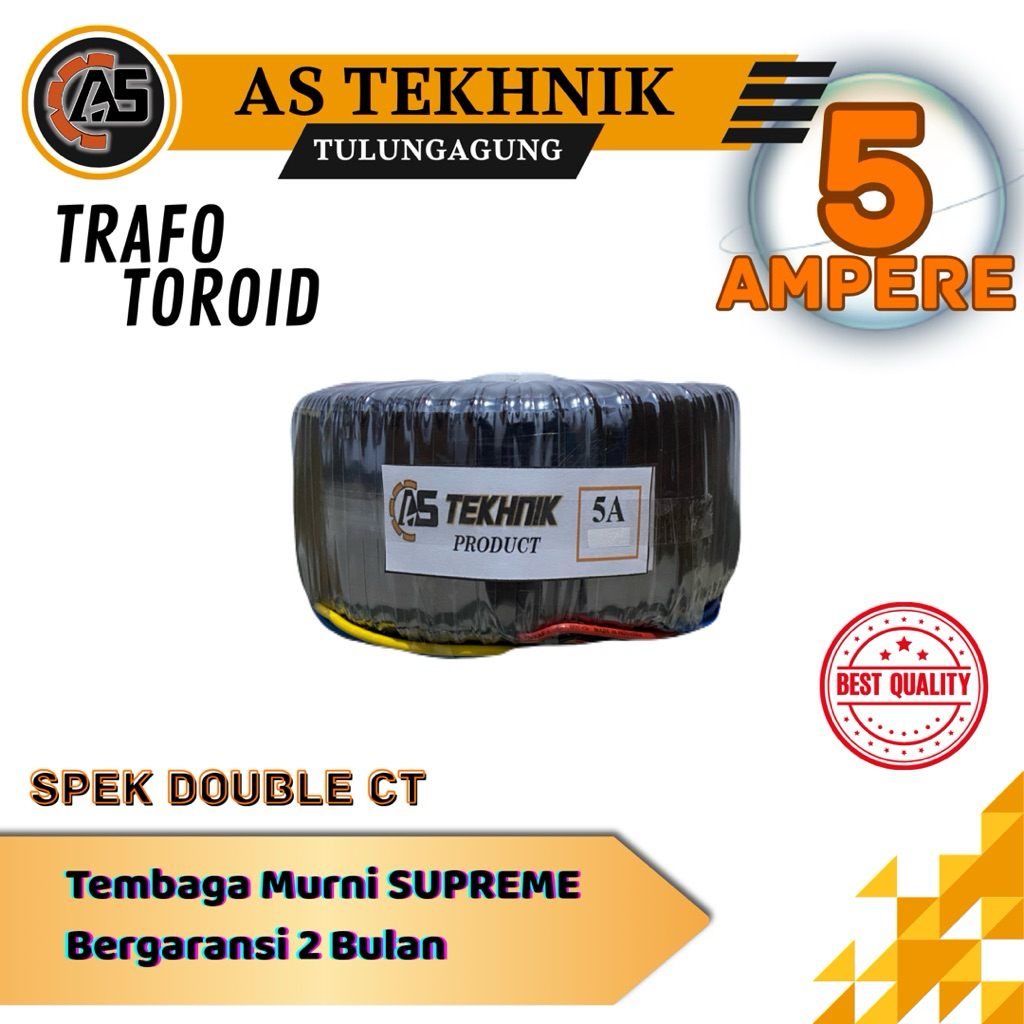 TRAFO TOROID DONAT 5A dobel CT 55V