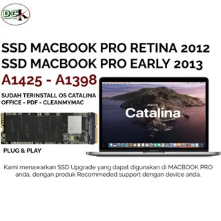 SSD Macbook Pro Retina 2012 Early 2013 | Incloud Os dan Aplikasi